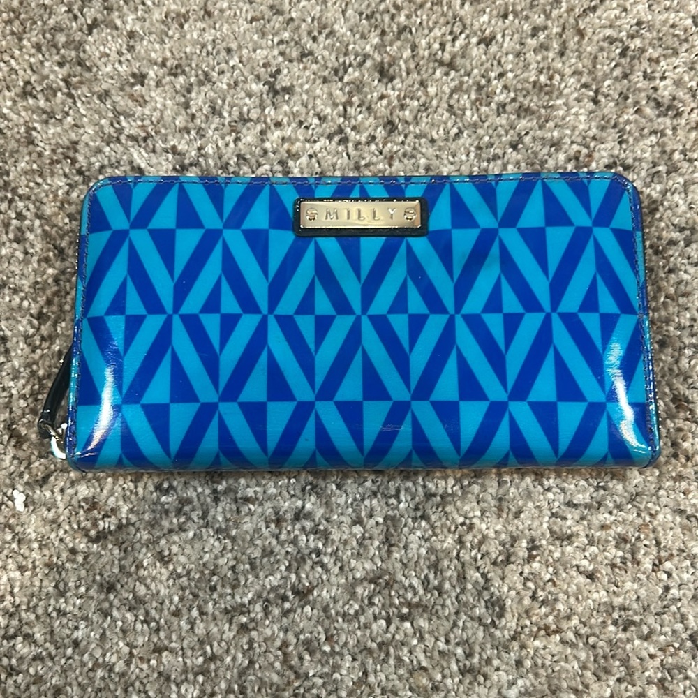 Molly Blue Zip Surround 8” Wallet